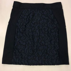 Loft Lace Inset Shift Skirt